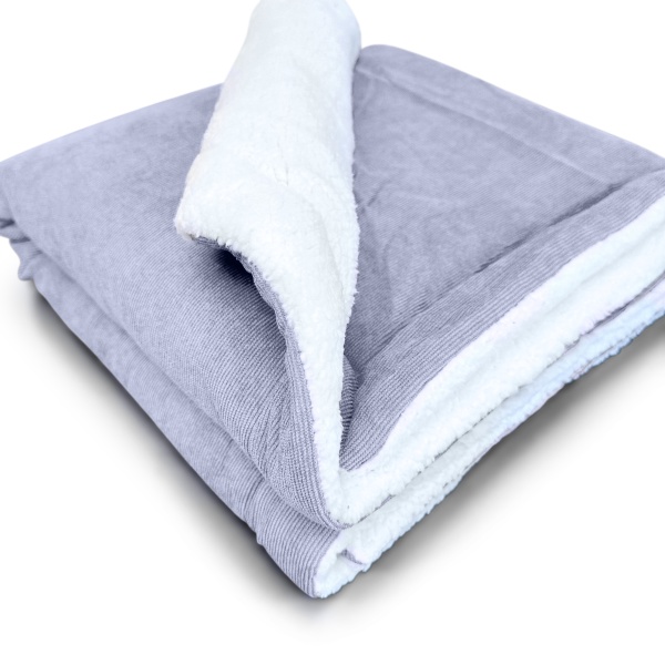 Grey Corduroy Luxury Dog Blanket